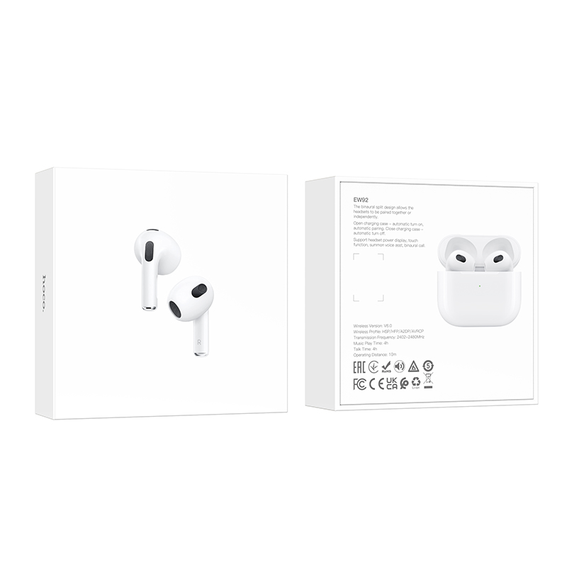 Hoco True Wireless Stereo Headset with Charging Case EW92